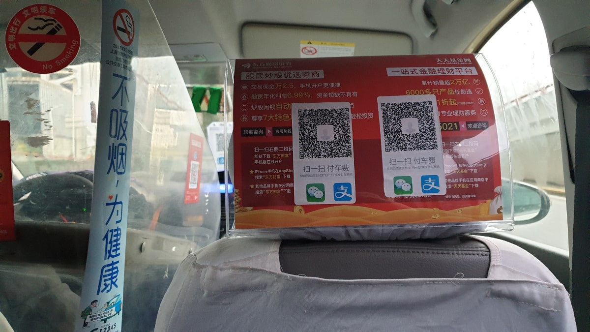 Taxi bezahlen mit WeChat